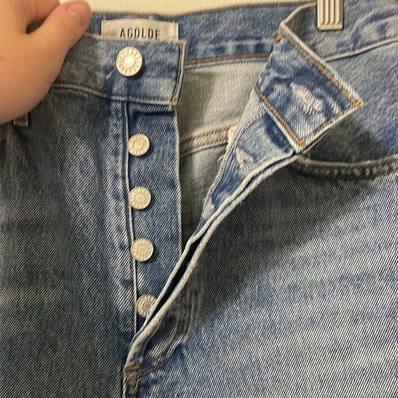 AGOLDE Riley Crop High Rise Straight - 27 - Picture 2 of 7